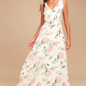 Lulu's Romantic Possibilities Floral Maxi Dress